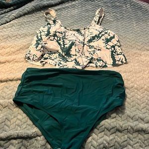 Two piece bathing suit